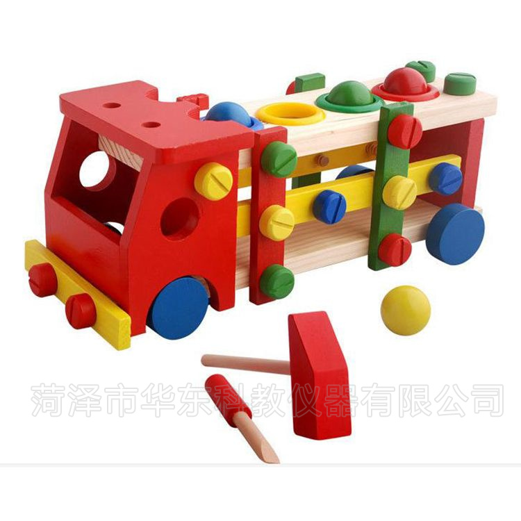 DIY玩具敲球螺絲車